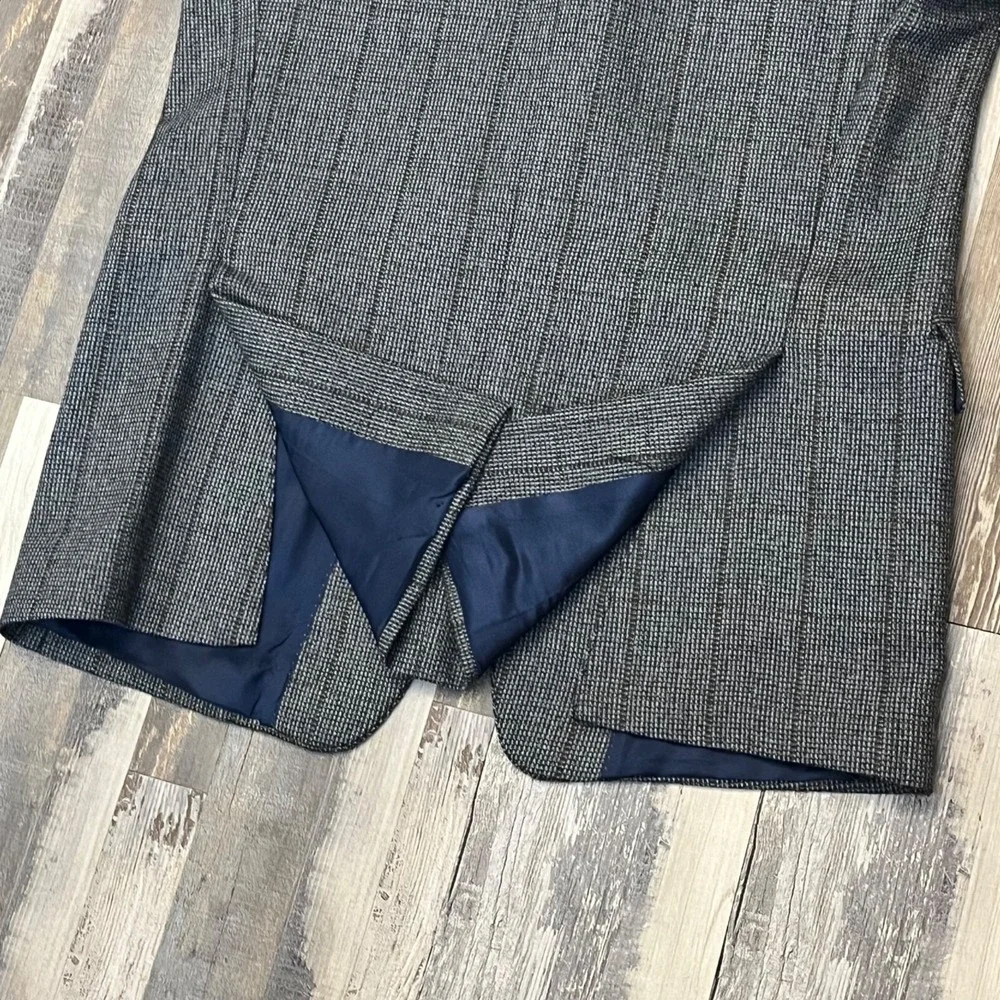 Lauren Ralph Lauren Men Wool Blazer 40R Sport Coat 3 Button‎ Windowpane Gray